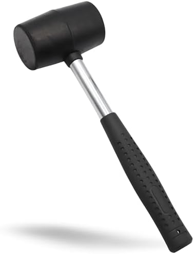 TECHZOCO Rubber Mallet Rubber Hammer, Rubber Hammer, Rubber Mallet, Rubber Mallet, Rubber Mallet, Rubber Hammers, Soft Blow, Rubber Head Mallet, 300g