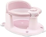 Baby Bath Seat for Babies 6 Months & Up, Non-Slip Infant Toddler Baby Bathtub Bath Seat for Sitting Up, Baby Tub Seat with Suction Cups for Shower (Pink)