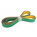 40mm Width Nylon Flat Transmission Belt 850mm to 2100mm Perimeter Yellow Green Industrial Drive Belt(1380x40x3mm)