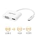 Produktbild JYDMIX USB C VGA HDMI Adapter, USB C Type C 3.1 (Thunderbolt 3 Compatible) to HDMI VGA für USB-C Laptops and Smart Phones with DP Alt Mode (White).