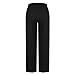 Women's Low Rise Wide Leg Linen Pants Summer 2025 Casual Y2K Trendy Flowy Drawstring Baggy Streetwear with Pockets Black