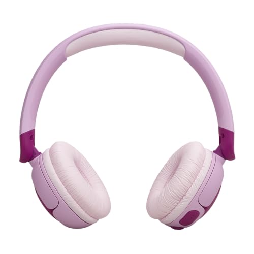 JBL Junior 320 BT, Draadloze On-Ear Bluetooth Hoofdtelefoon voor Kinderen met Ingebouwde Microfoon, 50 uur afspeeltijd, JBL Safe Sound, Laag Volume, Gemakkelijke Bediening en Stickerset, in Paars - Afbeelding 4