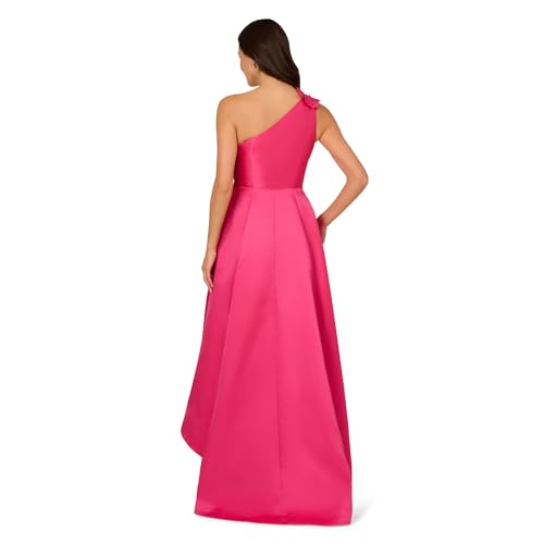Image of Adrianna Papell Womens Mikado High-Low Gown