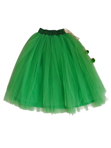 Image of A.T.U.N Girl's Synthetic Lehenga Choli (GLHG LKM GRN Multi-Green 9-10 YR)