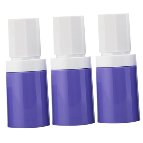 Healeved 3 Piezas Botella De Loción Al Vacío Botellas De Loción Botella Con Bomba De Tamaño De Viaje Aire Cuerpo Recargable Botellas Dispensadoras De Bomba Viajar Páginas Púrpura