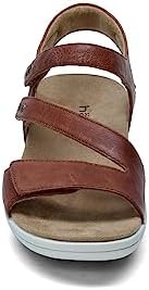 Halsa Footwear Women's Flat Sandals, Cognac, 7 | Image 2