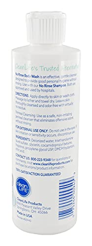 No-Rinse Body Wash, 8 Fl Oz - Leaves Skin Clean, Moisturized And Odor-Free, Rinse-Free Formula (Pack Of 2) #TOP1