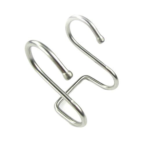 Alipis Door Back Hanging Hooks 4 Pcs Stainless Steel Double s Storage Hooks Wall Coat Hanger Home Organizer