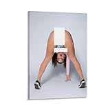 Megan Rain Sexy Model Hot Girl Poster Perfect Body Photography Art Sexy Poster Room Aesthetic Poster Wall Decoration Poster Canvas Poster Bedroom Decor Office Room Decor Gift Frame-style 20x30inch(50
