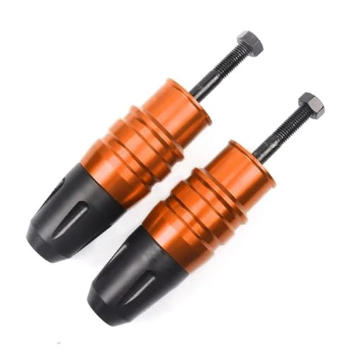 Curseur contre chutes échappement moto orange usiné pour cadre rigide Z750
