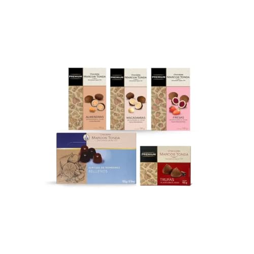 Chocolates Marcos Tonda – Pack Delicatessen | Chocolate Con Delicatessen Con 5 Productos | Caja De Chocolates Para Regalar | Chocolates Originales Para Regalar | Desde 1793
