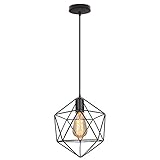 Industrie Pendelleuchte im Retro-Stil, innovatives Design und Rautenform machen den rustikalen, komfortablen und schicken Gefallen zu Ihrem Zuhause.