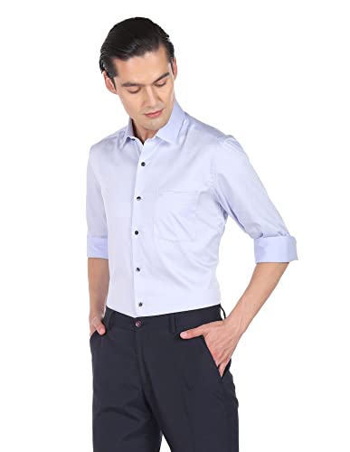Image of Arrow Men's Cotton Solid Slim Fit Shirt