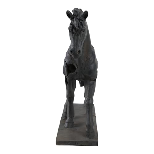 Estatua Decorativa de Caballo en Resina Marrón miniatura 4