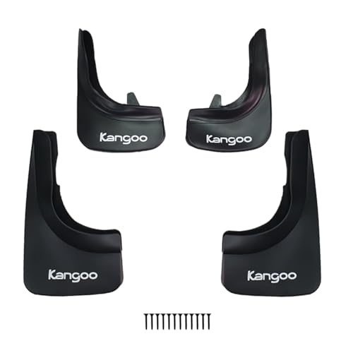 acpar Juego de 4 guardabarros delanteros y traseros para Renault Kangoo
