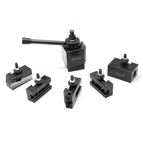 Nakkaa Bxa Lathe Quick Change Tool Post Set 250-222 250-201 250-202 250-204 250-207 250-210 250-201T (BXA 6PCS)