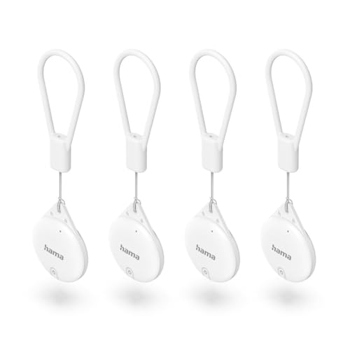 Schlüsselfinder, Item Finder f. Apple Wo ist-App, Bluetooth®, Weiß, 4 St.