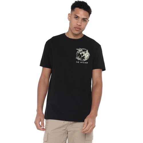T-shirt Witcher bones crest noir L pour vos soirées gaming