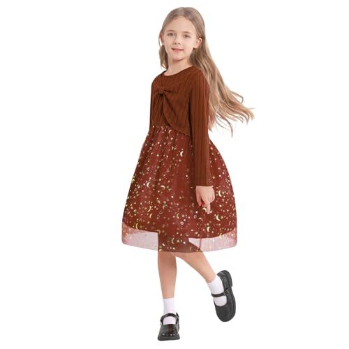 Toddler Girl Fall Dress Girls Sleeveless Dresses and Long Sleeve Cardigan Sets Fall Clothes Outfits for Little Girls 2-8T3