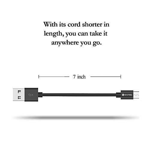 Spater Micro Usb Sync Cable For Samsung, Htc, Motorola, Nokia, Android, And More (5 Pack) (Black) #TOP2