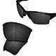 Saucer Premium-Ersatzgläser und Gummi-Kits für Oakley Half Jacket 2.0 XL OO9154 Sunglasses High Defense - Carbon Black Polarisiert