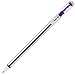 Pentel Superb Ballpoint Pen Ball Point Pens 0.7mm Nib Tip 0.25mm Line Width Fine Line Refillable Ink BK77 - Pack Of 6 - Black, Blue & Violet Ink