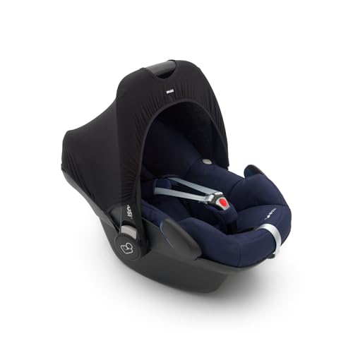 Dooky Hoody auvent de protection solaire pour porte-bébés ou poussettes (design : Black, incl. protection UV 40+, groupe d'âge 0+, adapté à la plupart des...