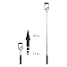Ullman HTK-2LT Inspection Mirror - Rectangular Mechanics Mirror with 3 Rotating LEDs, Expandable Stick. Optical Inspection Tool