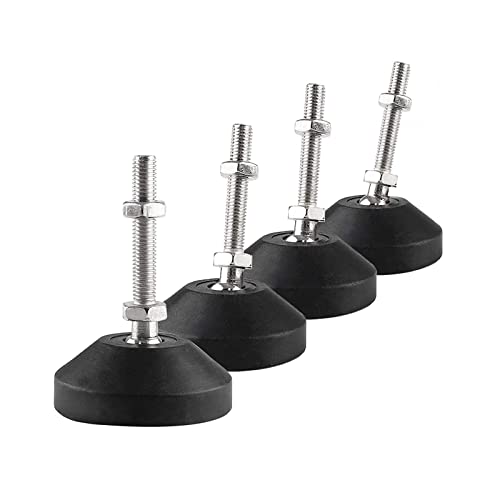 SHUIOG Pack of 4 Adjustable Foot M10 x 45 mm Adjusting Screw