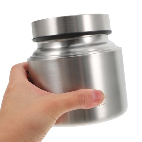 Tarro de acero inoxidable con tapa sellada transparente para café en grano 5