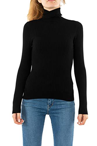 Only Mujer Onlkarol L/S Rollneckpullover Knt Noos suéter,Negro (Black Black),M