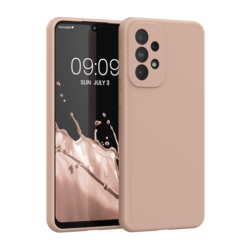 kwmobile Cover per Samsung Galaxy A33 5G Custodia - Back Case per Smartphone in Silicone TPU - Protezione Gommata - rosa antico