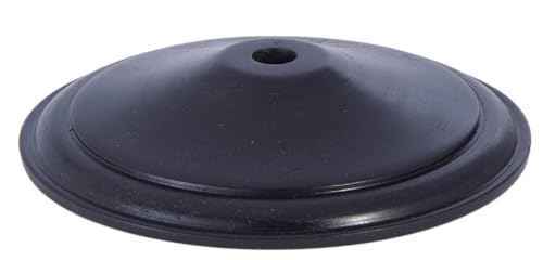 Image of B&P Lamp 5 Inch Diameter Wooden Vase Cap, Waxed Black Finish