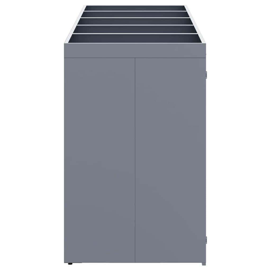 Genérico Almacenamiento de Cubos Wheelie para 5 Cubos Gris Claro,Casa y jardín,Productos del hogar,Accesorios para contenedores de residuos,Soportes para contenedores de residuos-3394751