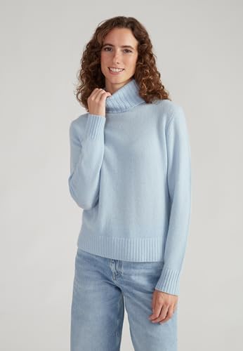 Image of Style & Republic Women's 100% Cashmere Turtleneck Sweater, Regular Fit, Premium Knit Jumper for Autumn, Winter and Spring
