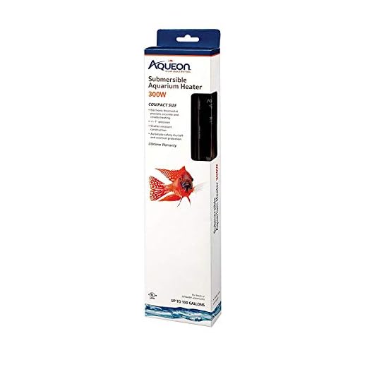 Aqueon Submersible Aquarium Heater, 300 Watts, Up to 100 Gallons