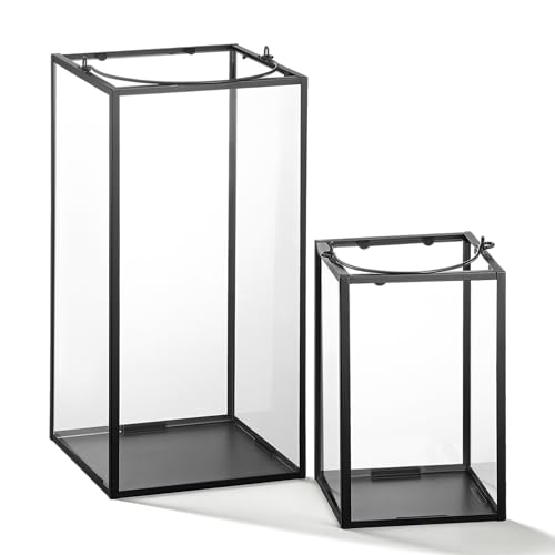 draadwerk® Windlichter 2er Set | Vitrea | Laternen | Wohndekoration für Innen & Außen |...