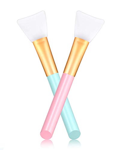 2PCS Silicone Face Mask Brush,PIRRABB,Mask Beauty Tool Soft Silicone Facial Mud Mask Applicator Brush Hairless Body Premium Applicator Tools for Facials, Mud, Clay Mask, Modeling Mask, Body Lotion