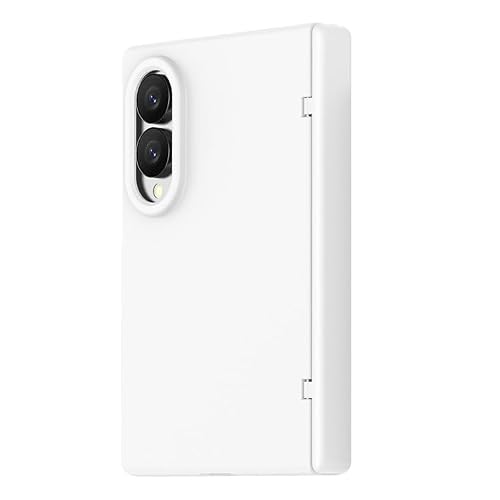CYBERGARAGE�E�݊��i Galaxy Z Fold8 �Ή� �P�[�X �ϏՌ� �J�o�[ �܂肽���݌^ �����K���X�t�B�����t�� �n�[�h�P�[�X �V���v�� �t�H�[���h8 �������(�z���C�g) [���s�A���i]