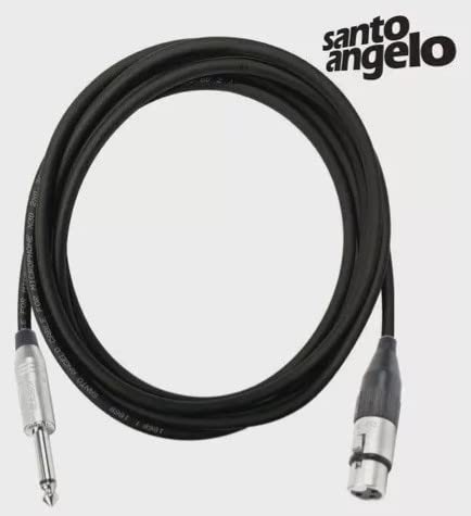 Cabo Microfone Balanceado Santo Angelo P10 + Xlr 5 Metros
