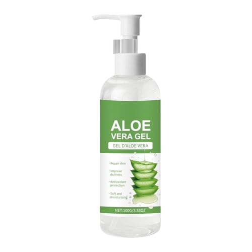 Gel de aloe ve-ra | Hidratación después de reparación del sol aloe gel | Reparación de reparación humectante cruda natural | Hidratación | No irritante | Para el cuerpo diario nocturno