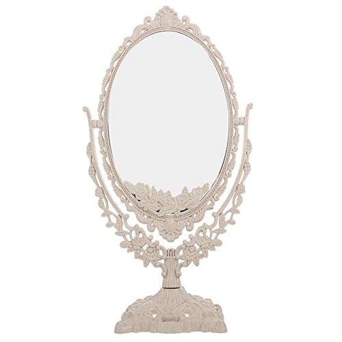 Espejo para Maquillaje Ovalado con Giro 360° Beige