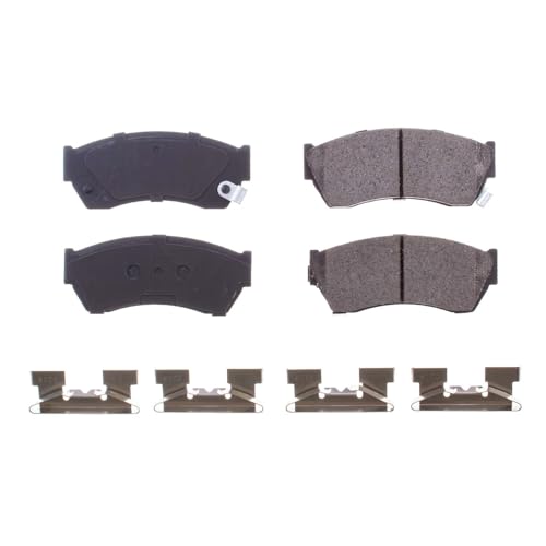 Image of PowerStop Front Brake Pads for Chevrolet Metro 1998-01 |Sprint 1989-91 |Geo Metro 1990-93 |Metro 1995-97 |Pontiac Firefly 1995-00 - Z17 Ceramic Brake Pads with Installation Hardware, 17-451