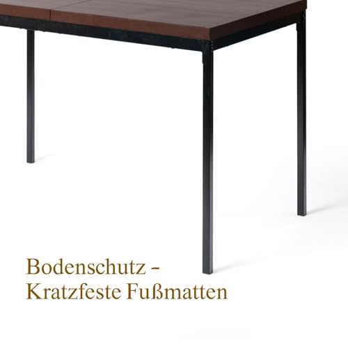 FurnitureR Garten Bartisch 120x70 cm | Wetterfeste MDF-Platte | Metallgestell für Terrasse & Balkon