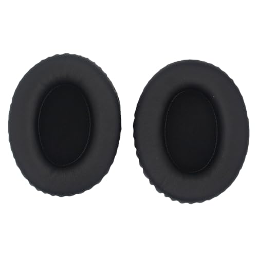 INF 2 almohadillas negras ovaladas 90 x 70 mm – Proteína cuero reemplazo para auriculares – Set universal