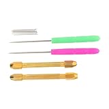 KONTONTY Puppenhaar-werkzeug Mit Robustem Kupfergriff Wurzelnadel Für Präzises Und Effizientes Haar-rooting Diy Zubehör Für Puppen Plüschtier-haarverpflanzung Handgenähte Nadeln Inklusive