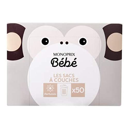 Monoprix Bébé Les sacs à couches - La boîte de 50 sacs à couches