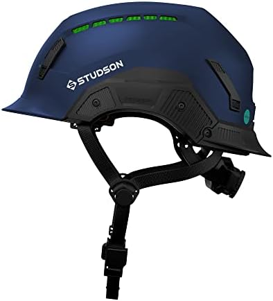 STUDSON SHK-1 Vented Safety Helmet (Blue, M/L (53-59cm))