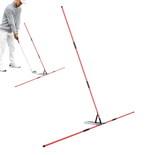 Generisch Golf -Swing -Trainer -Alignment Sticks mit Halter | Tragbarer Golfschwungflugzeugkorrektur für Haltung und Winkelanpassung | Golfpraxis -Hilfe...