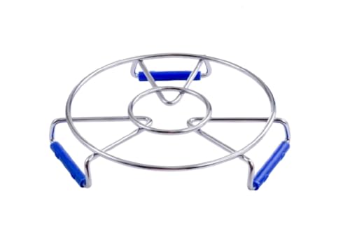 Image of Xmart India Round Stainless Steel Kitchen Hot Mat - Medium Size Hot Utensil Stand, Hot Pot Stand, Heat-Resistant Hot Mat for Dining Table & Kitchen